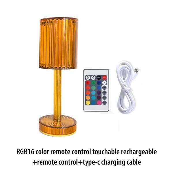 16 color touch crystal lamp