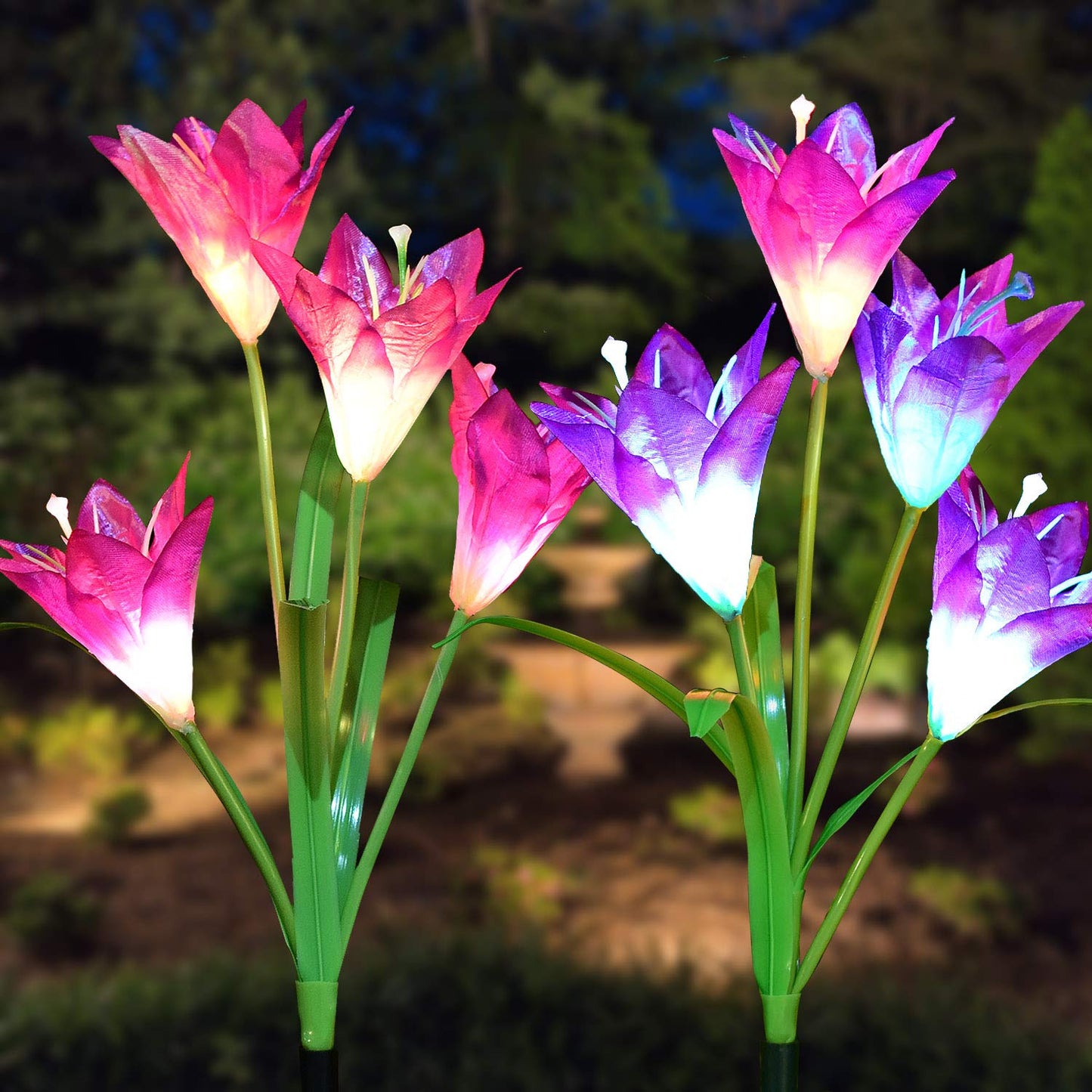 Waterproof Solar Garden Lily Flower Lamp