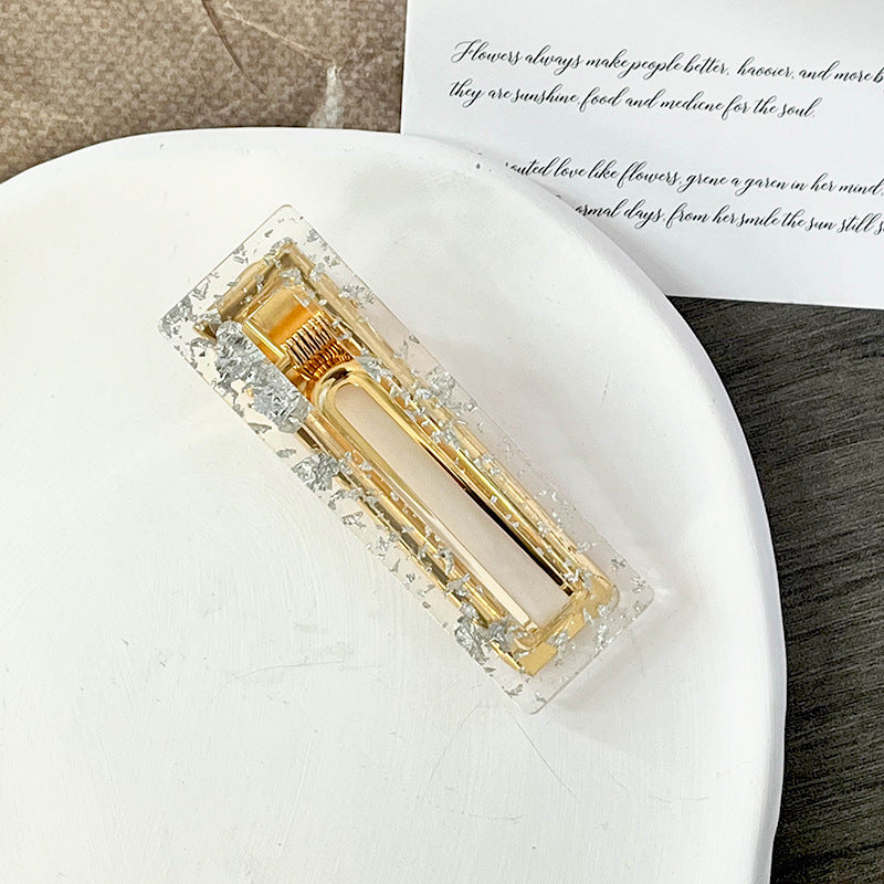 Acetate Hairpin with Gold Filigree—Radiating an Elegant, High-End Aura