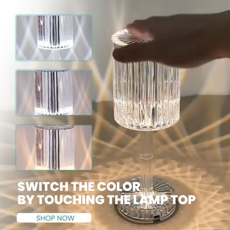 16 color touch crystal lamp
