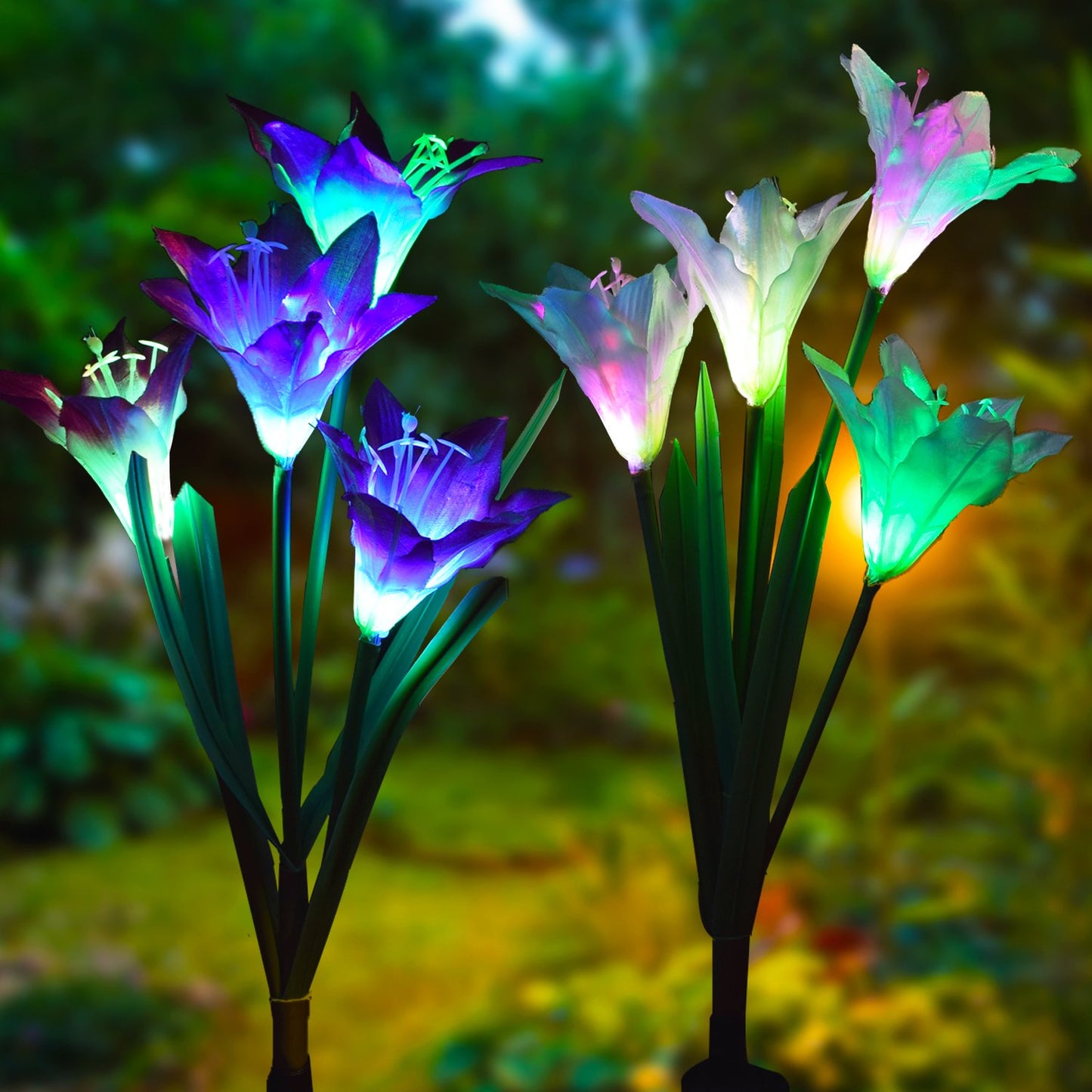 Waterproof Solar Garden Lily Flower Lamp