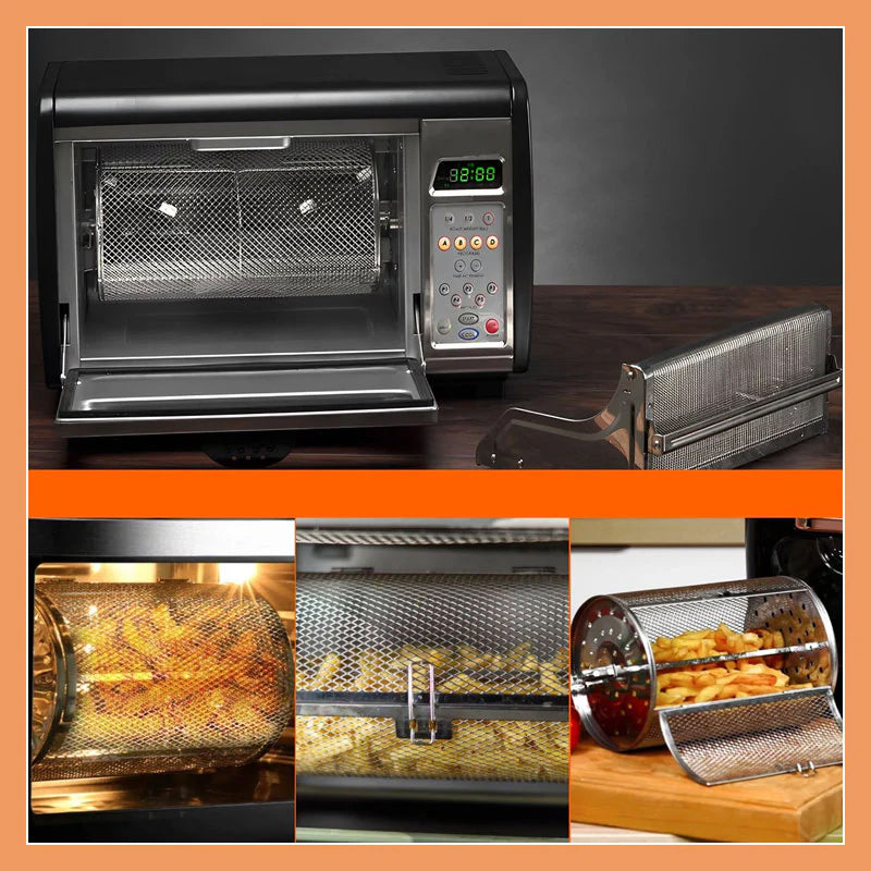Imsgurus🔥Stainless Steel Rotating Grill