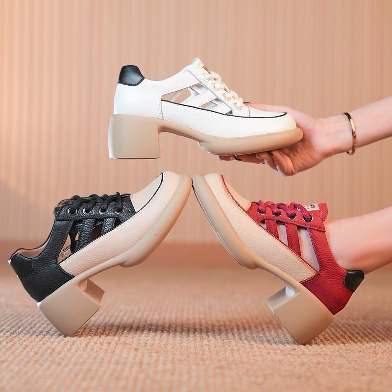 Imsgurus👠Women's Summer New Hollow High-heeled Sandals