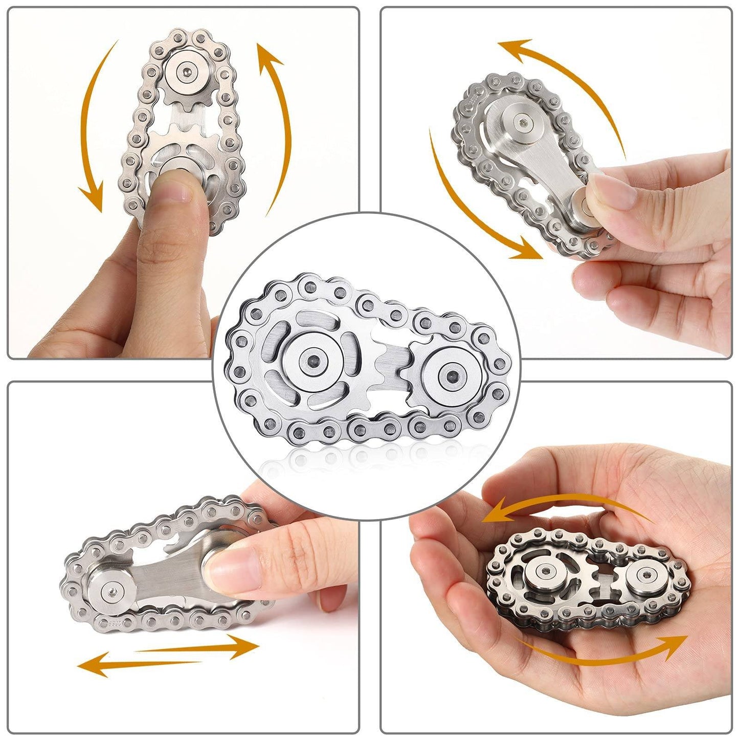 - Sprockets Bicycle Chain Fidget Spinner Toys