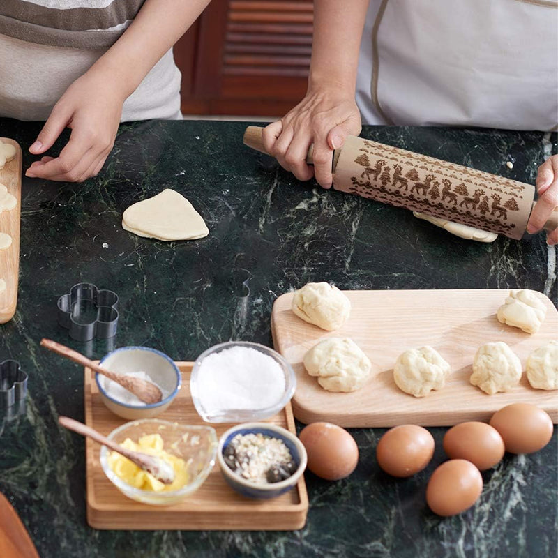 Imsgurus🔥Christmas Wooden Rolling Pins