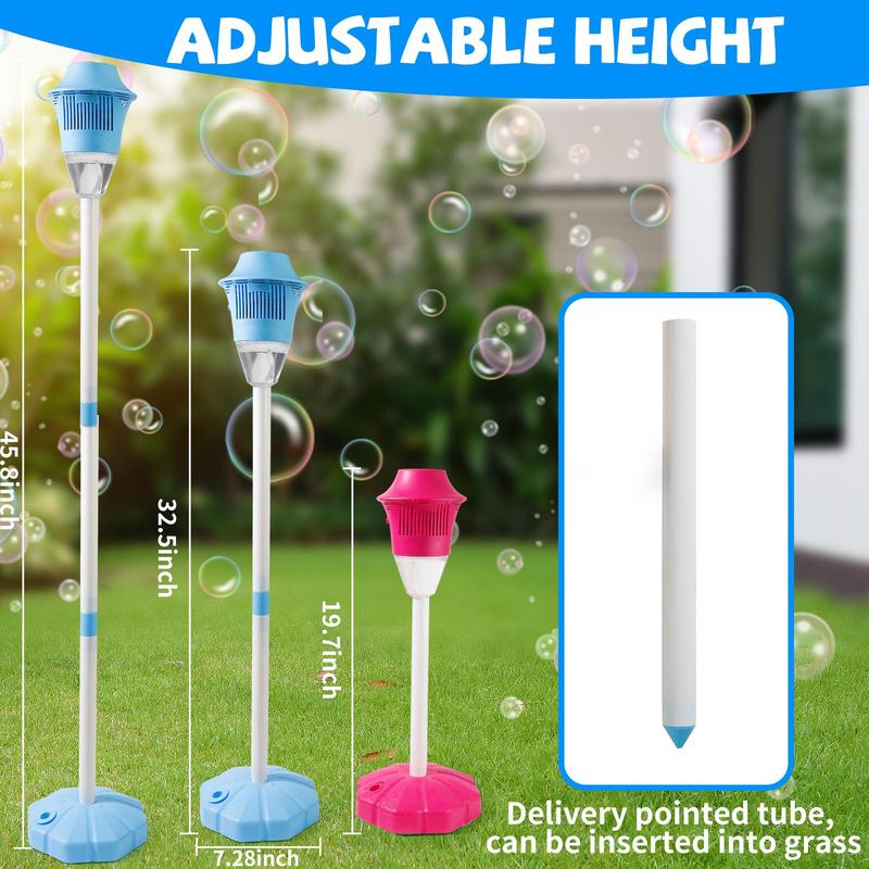 outdoor adjustable height vertical bubble machines