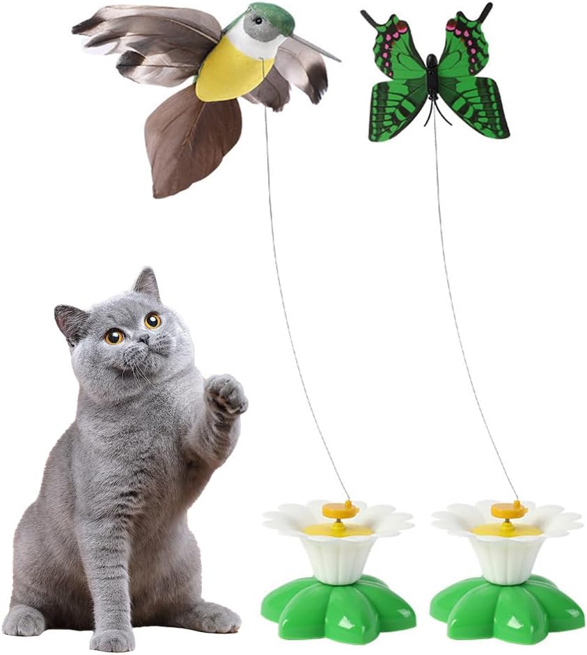 🦅9.99 USD🦅 -360 degree rotating electric flying bird cat toy😽
