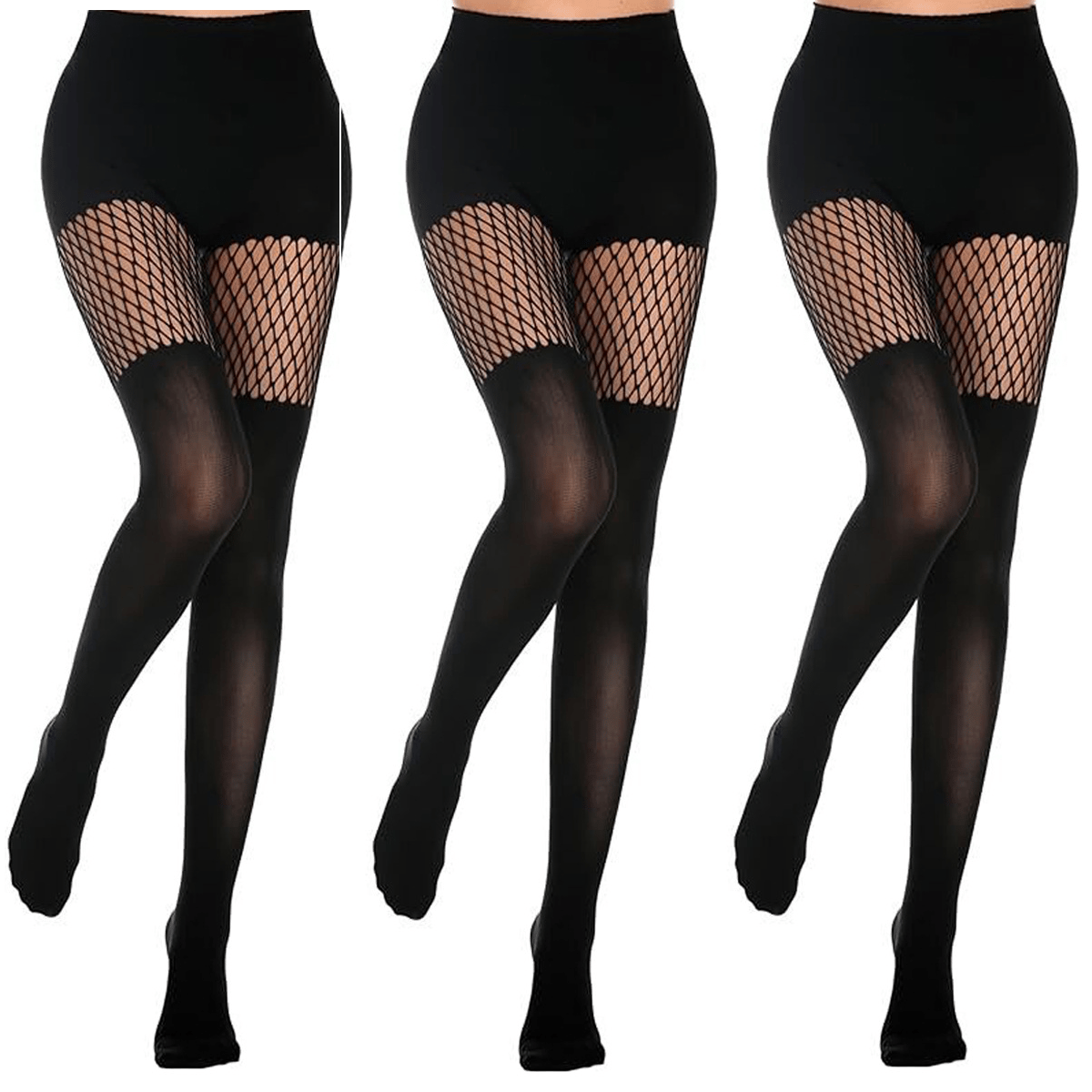 Women's Sexy Fishnet Mock Thigh High Stockings