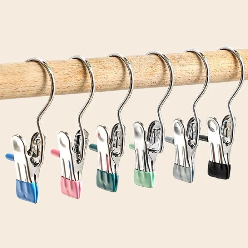 Imsgurus🔥Anti-rust Clip Space-saving Clothespin Hat Pants Storage Hanging Travel Hook