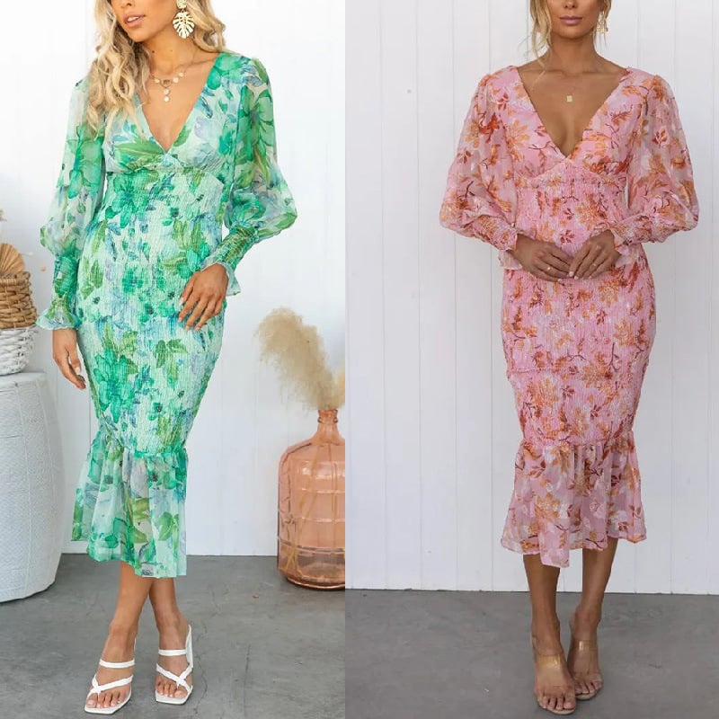 Imsgurus💓Elegant Floral Dress