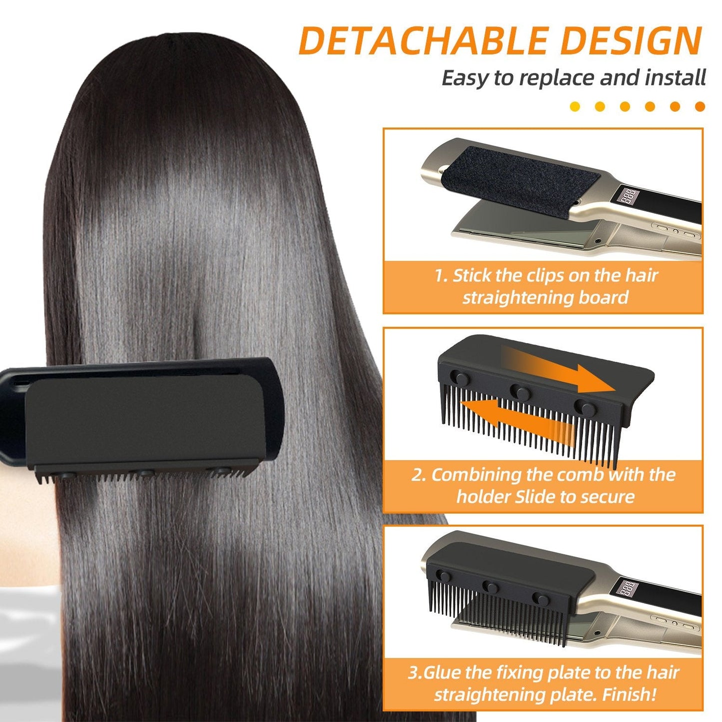 Limited time 55% off🎁detachable straightener comb
