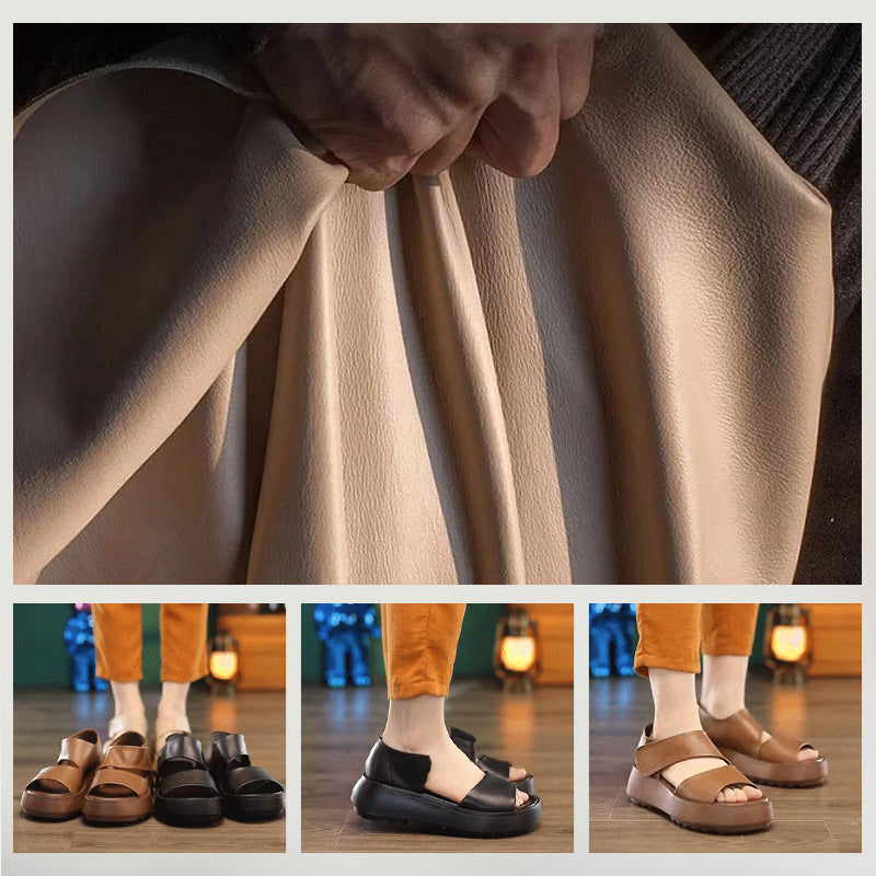 Imsgurus💓Women's Retro Thick Sole Velcro Sandals