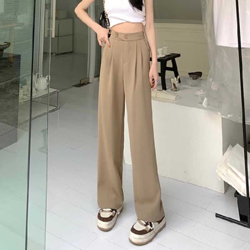 Imsgurus💓Figure-flattering versatile high-waisted wide leg trousers
