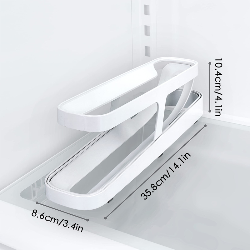 Imsgurus🔥Automatic Scrolling Egg Rack Holder Storage Box