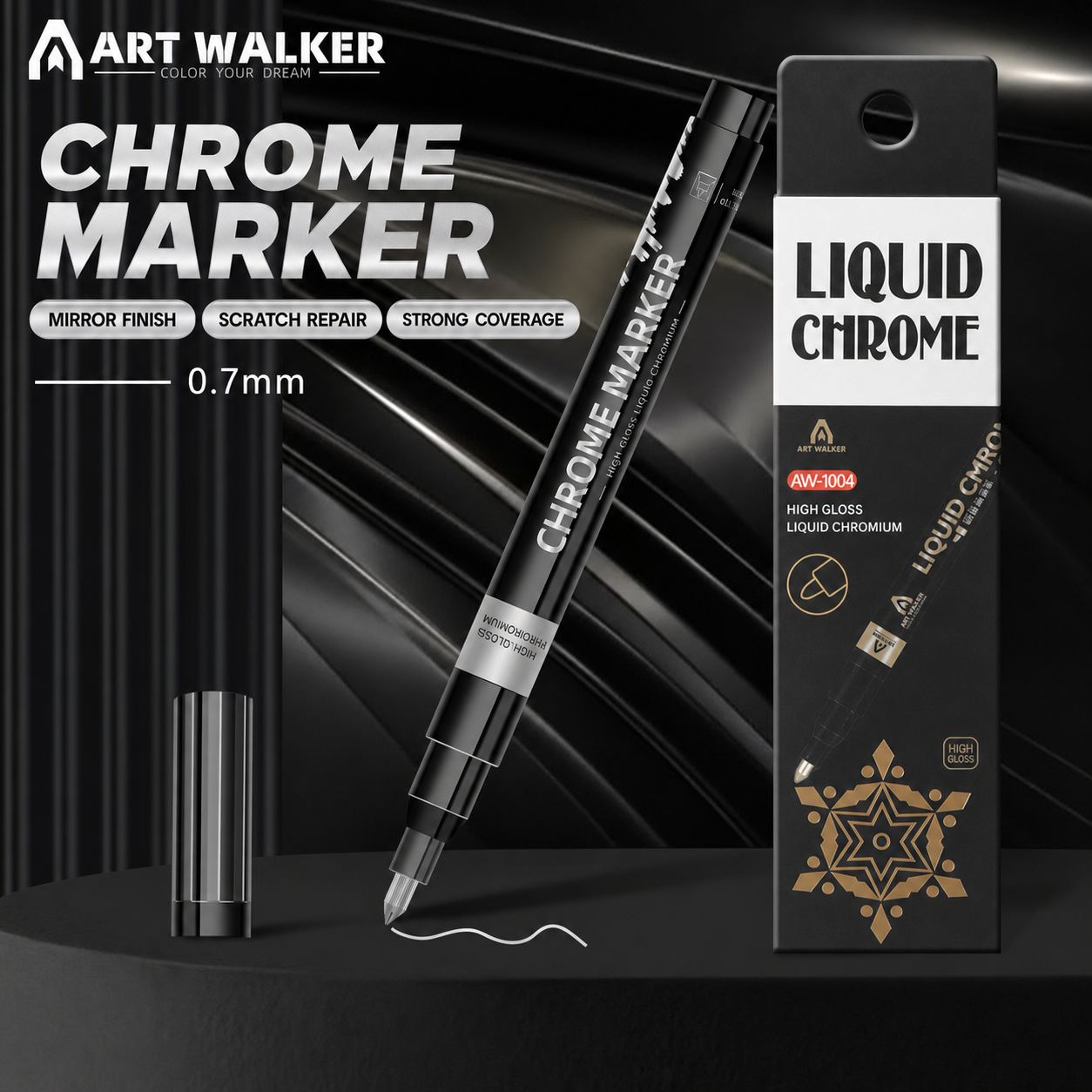 Electroplated Metallic Mirror-Finish Pen