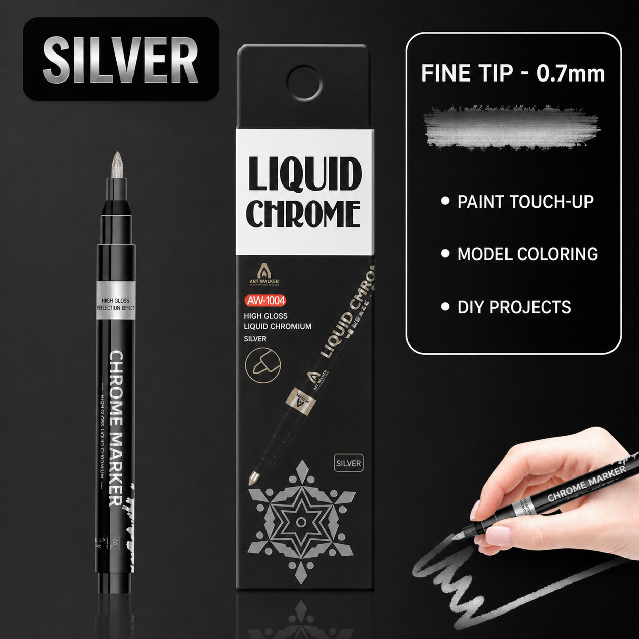 Electroplated Metallic Mirror-Finish Pen