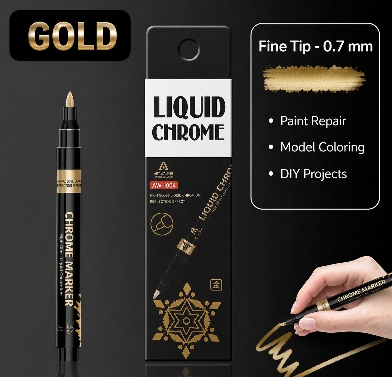 Electroplated Metallic Mirror-Finish Pen