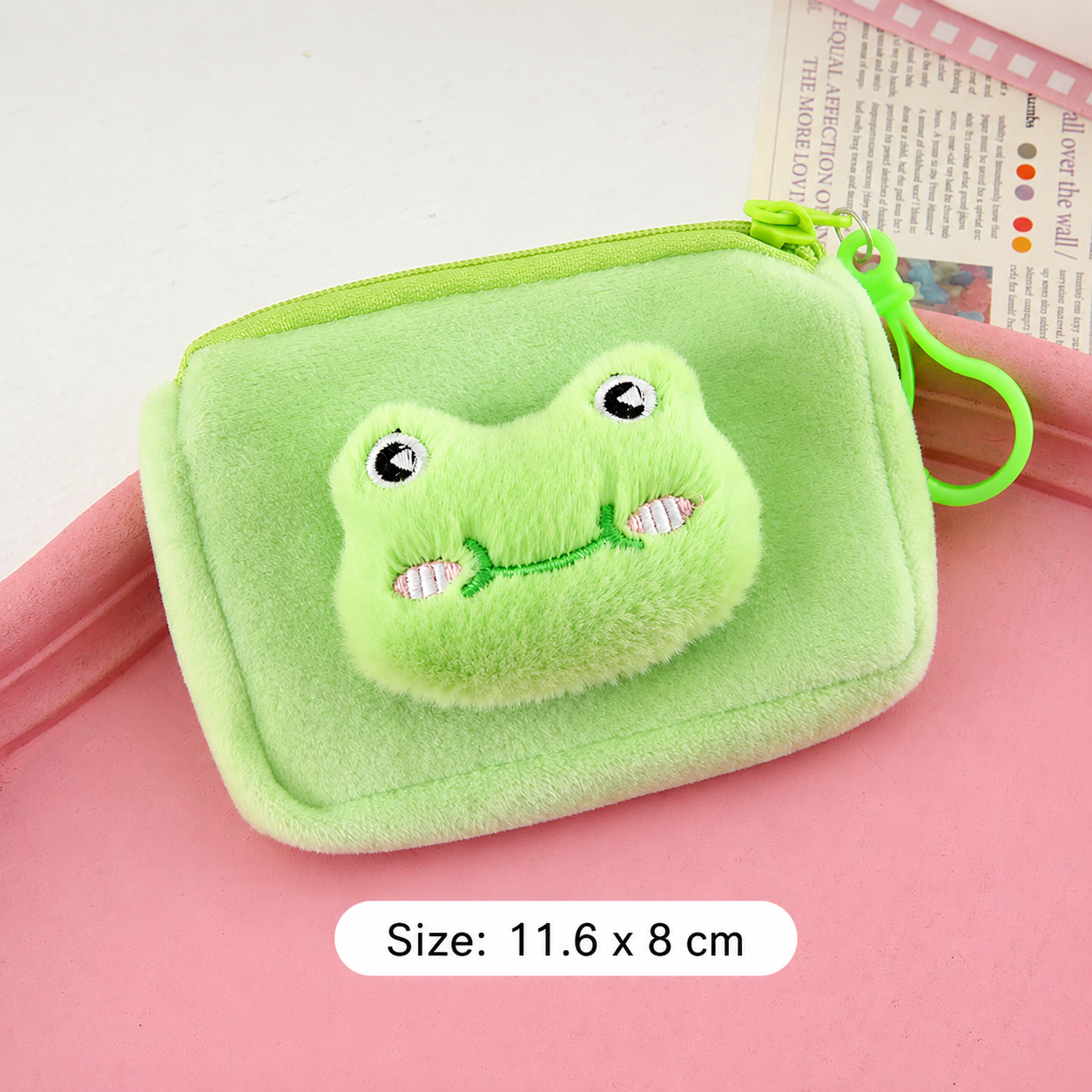 Cute cartoon plush coin purse