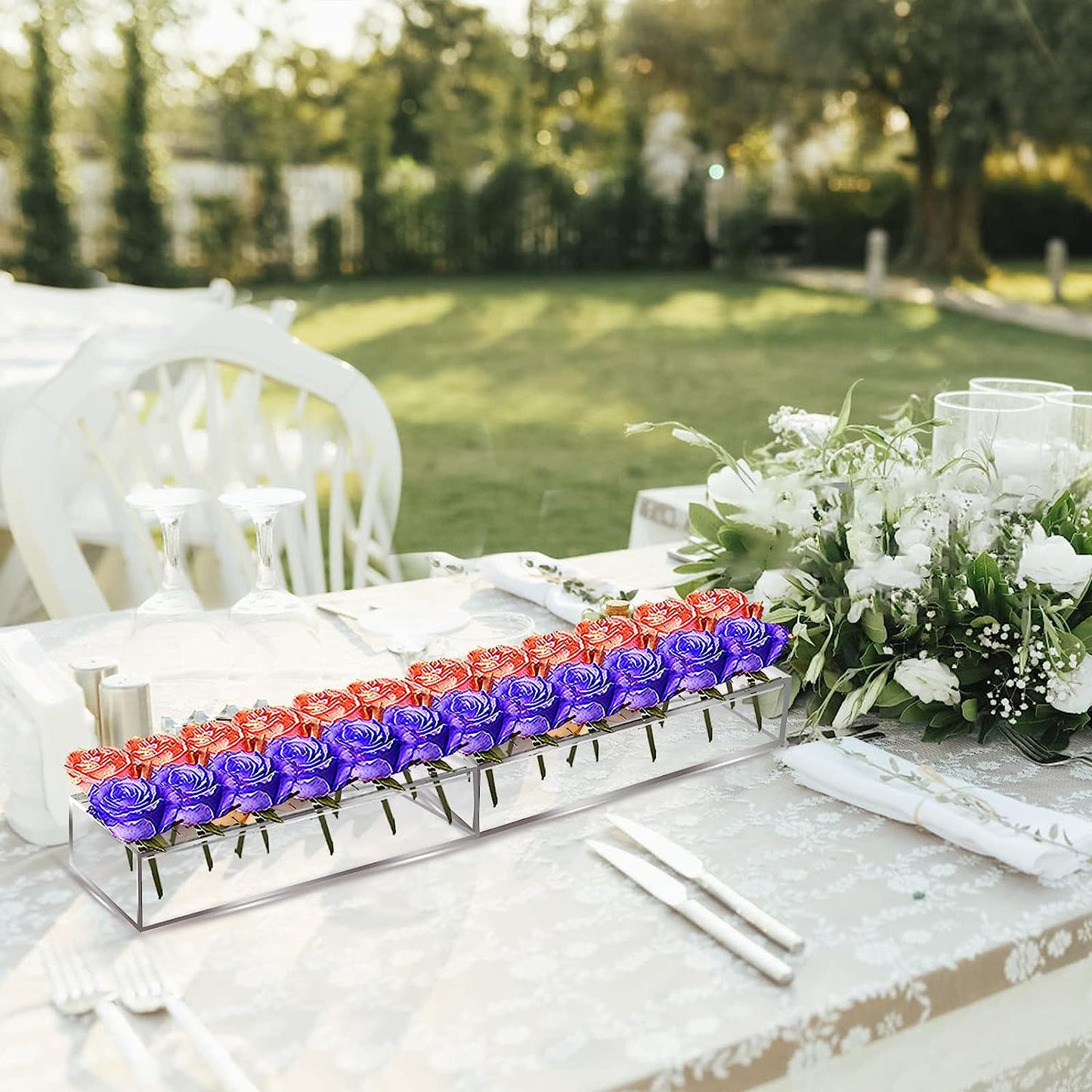 Imsgurus🔥Rectangular Acrylic Flower Box/Flower Vase