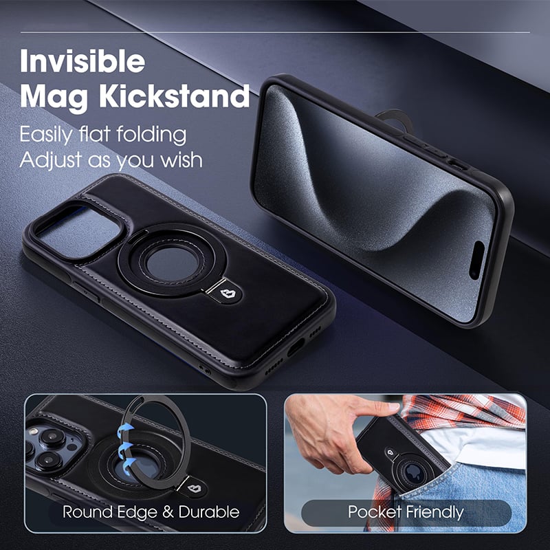 Imsgurus🔥Luxurious  Invisible Stand iPhone Case