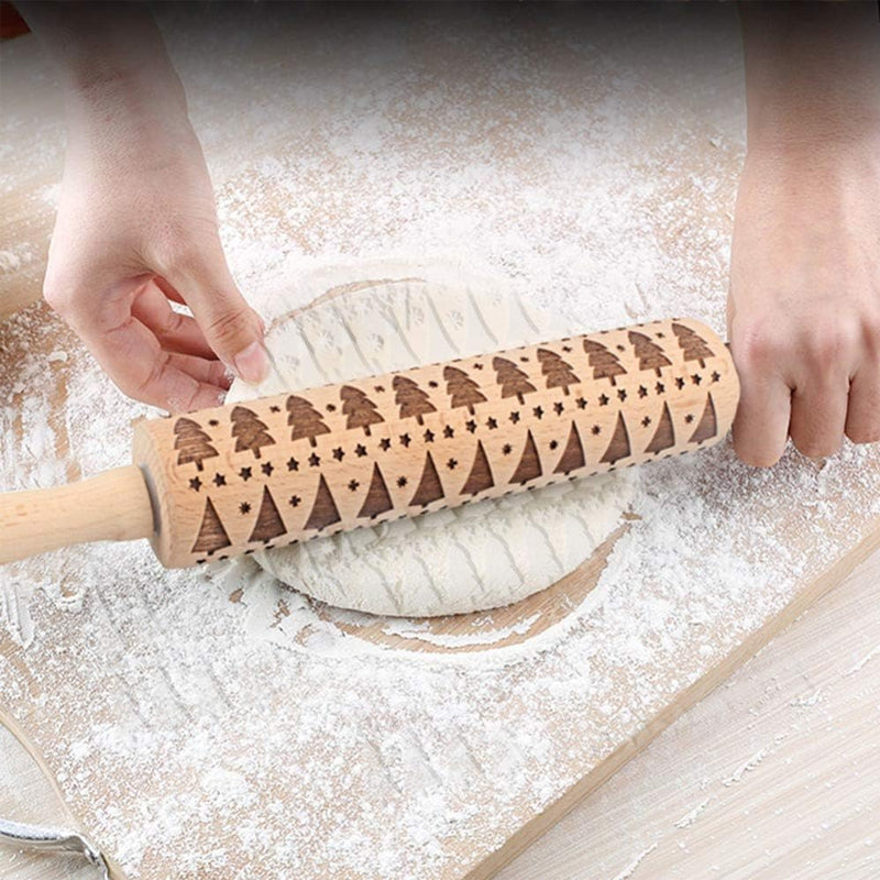 Imsgurus🔥Christmas Wooden Rolling Pins