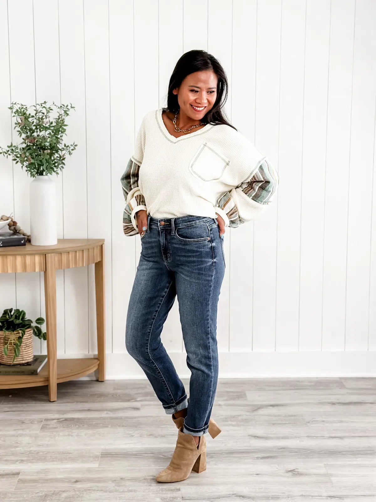 Imsgurus💓Tummy Control Bootcut Jeans