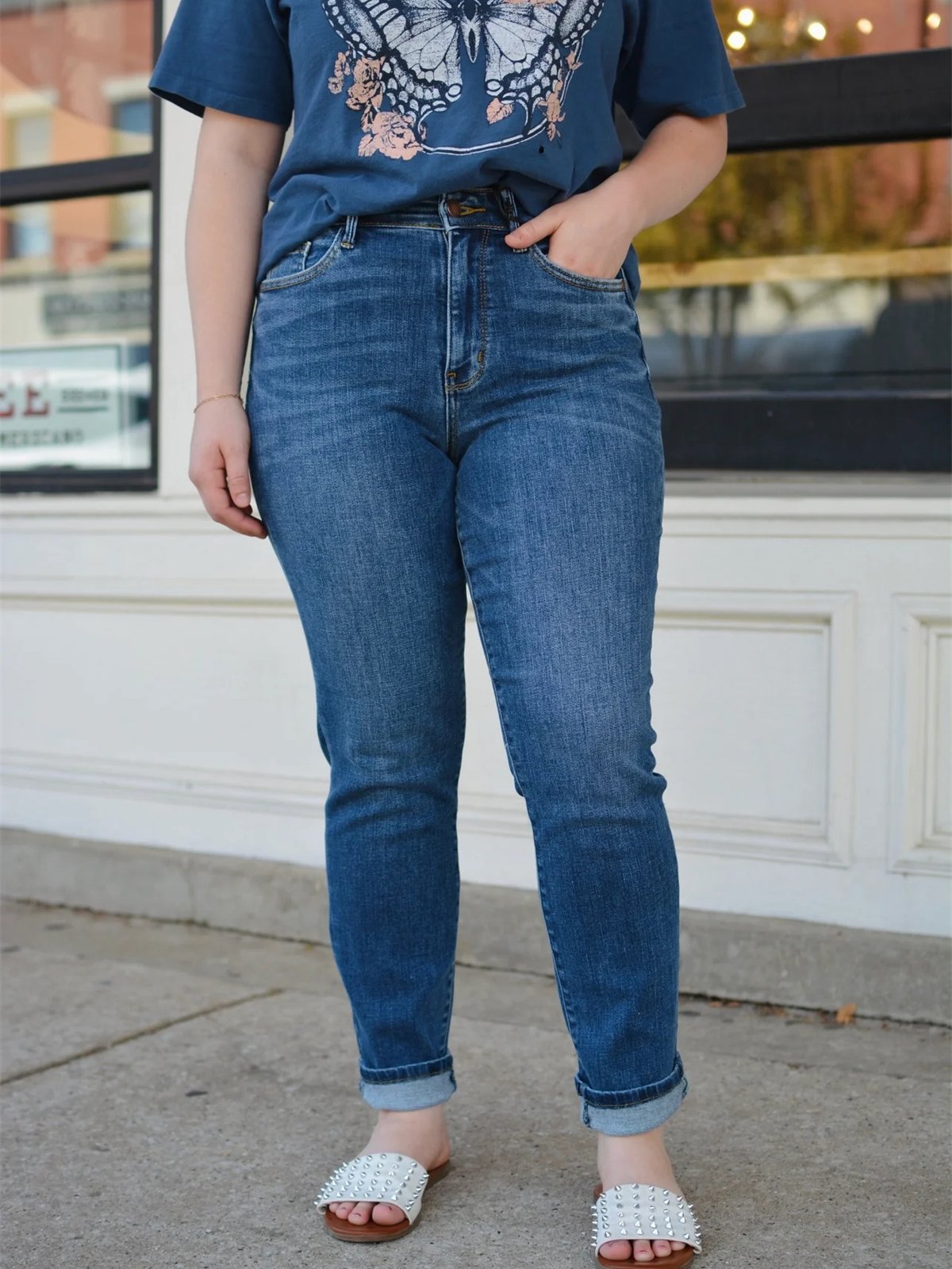 Imsgurus💓Tummy Control Bootcut Jeans
