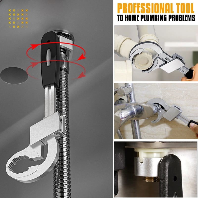 New Multifunctional Adjustable Double-ended Wrench Tool
