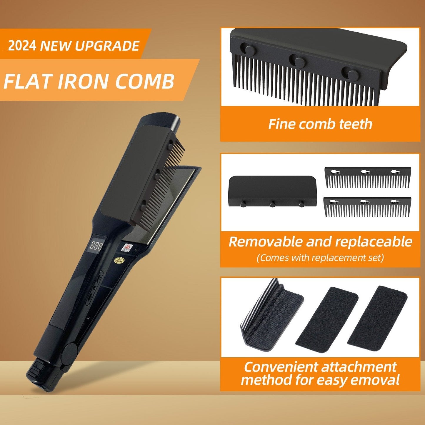 Limited time 55% off🎁detachable straightener comb
