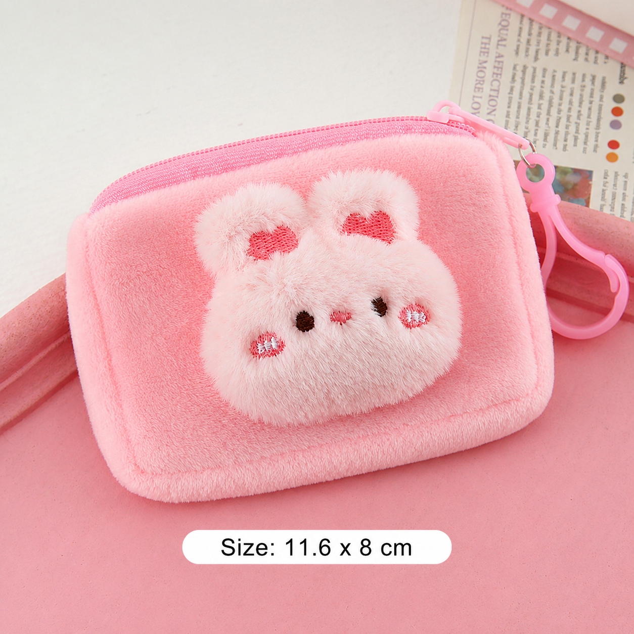 Cute cartoon plush coin purse