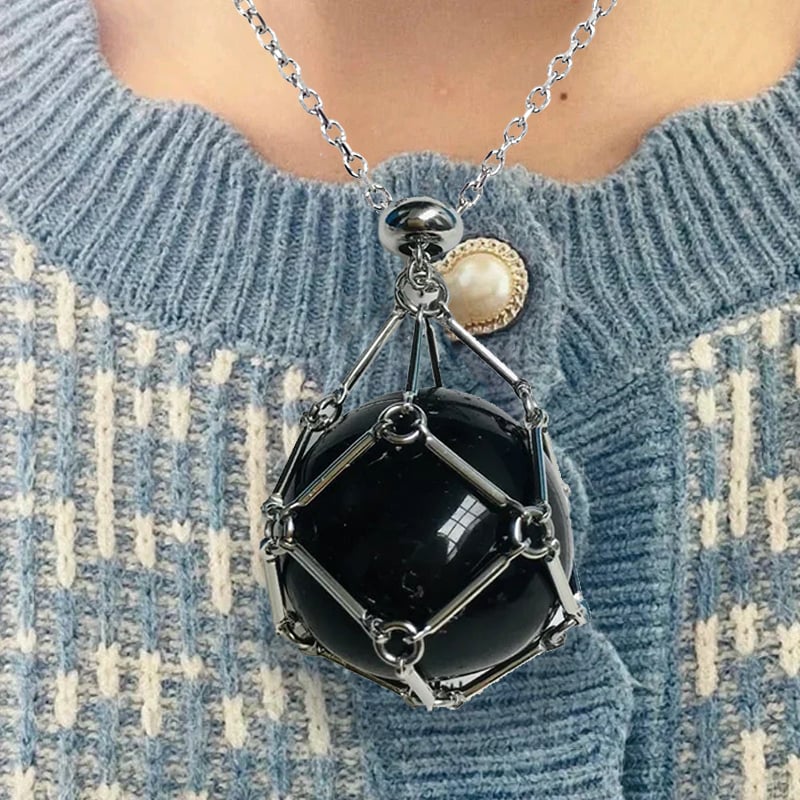Imsgurus💓Crystal Stone Holder Necklace