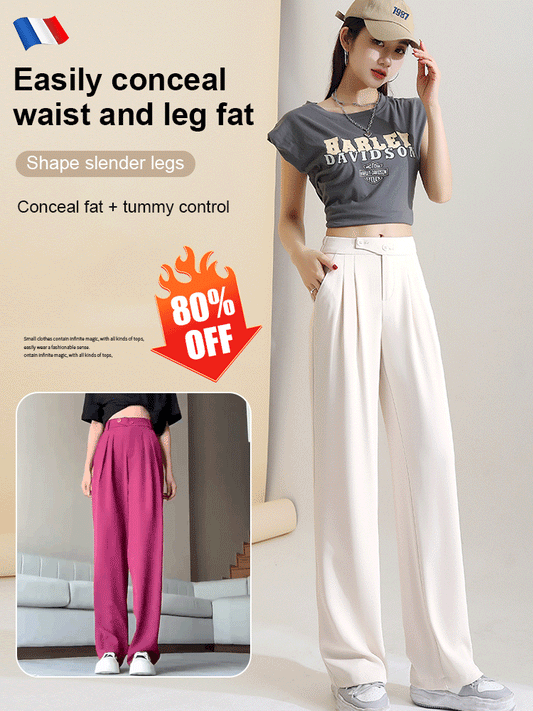 Imsgurus💓Figure-flattering versatile high-waisted wide leg trousers