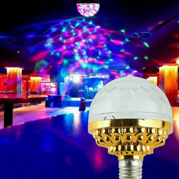 🌈colorful rotating crystal magic ball light bulbs
