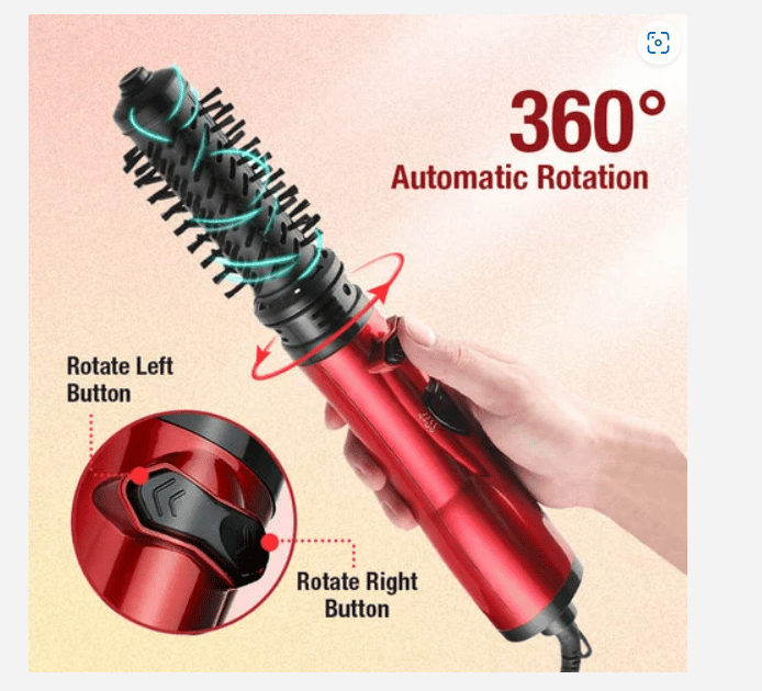 49% off - 3 in 1 hot air styler and rotary hair dryer for drying, curling, straightening