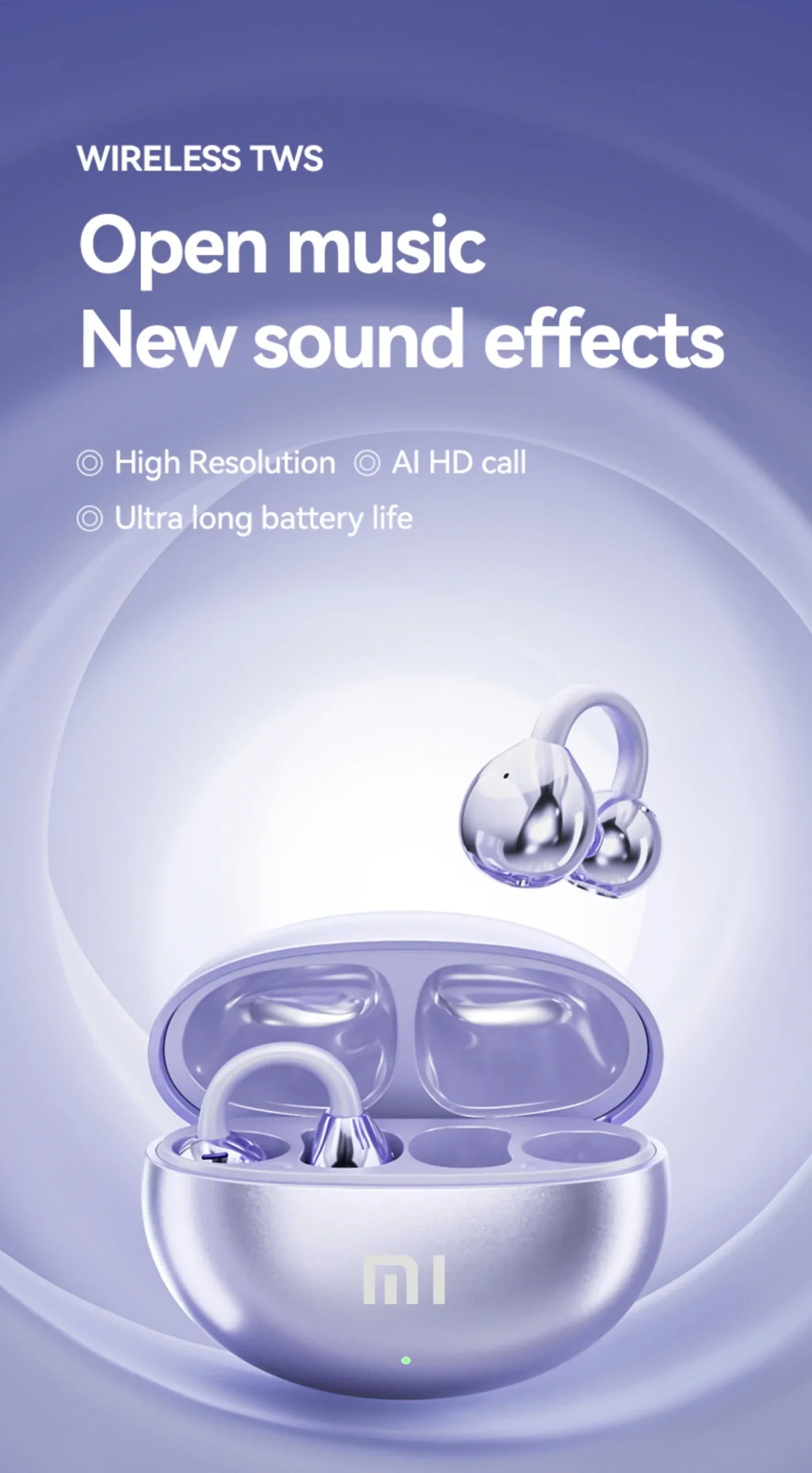 Ear Clip Bluetooth Headphones