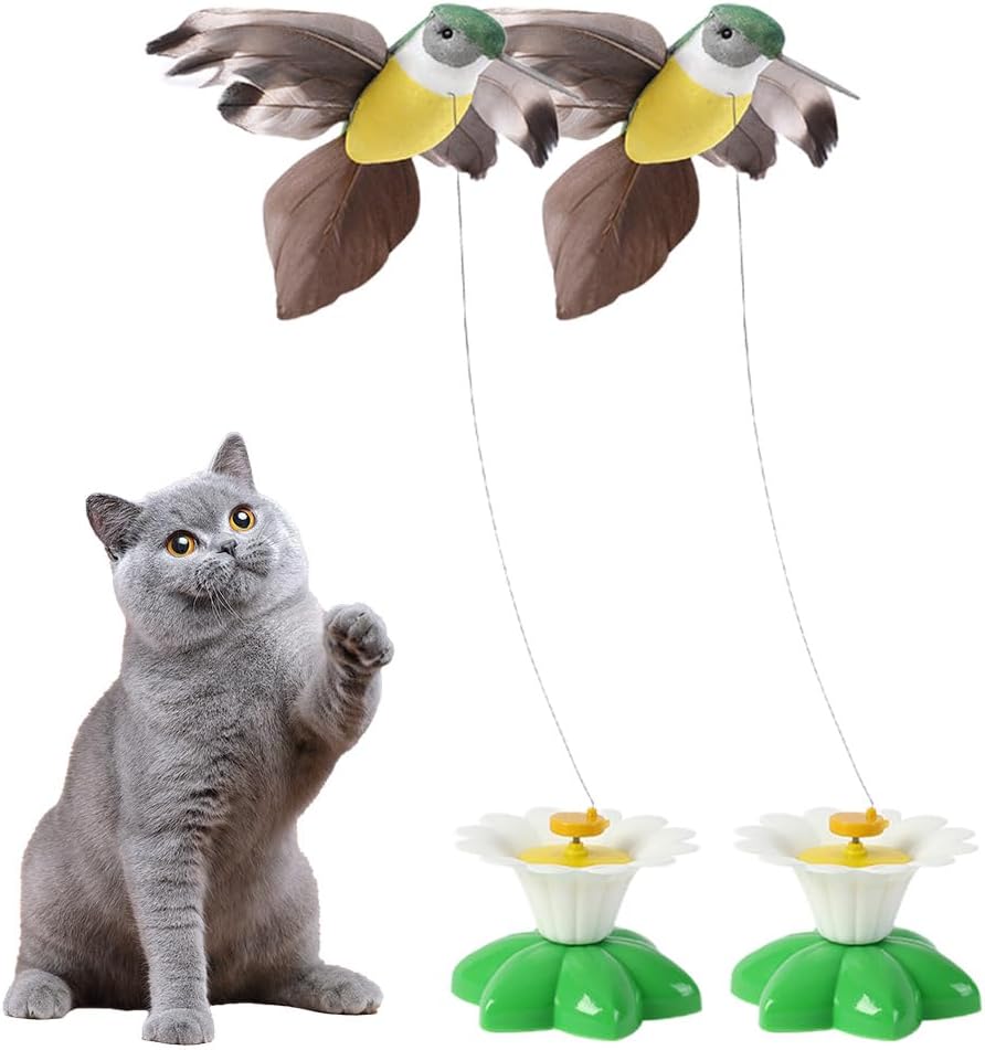 🦅9.99 USD🦅 -360 degree rotating electric flying bird cat toy😽