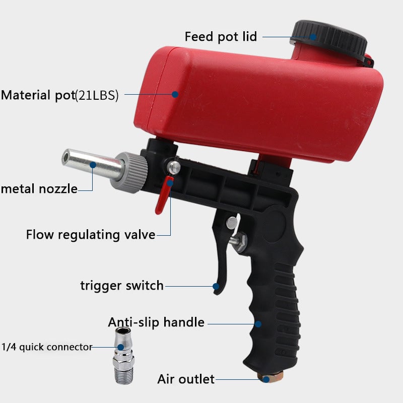 Imsgurus🔥Portable Pneumatic Sandblasting Gun