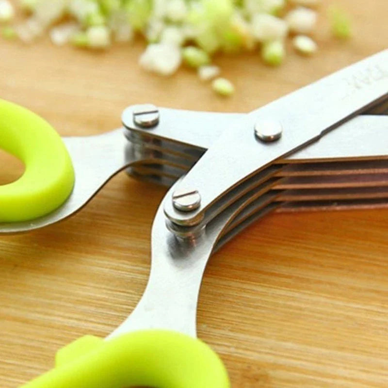 🔥🔥 Hot Selling 5 Blade Kitchen Salad Scissors