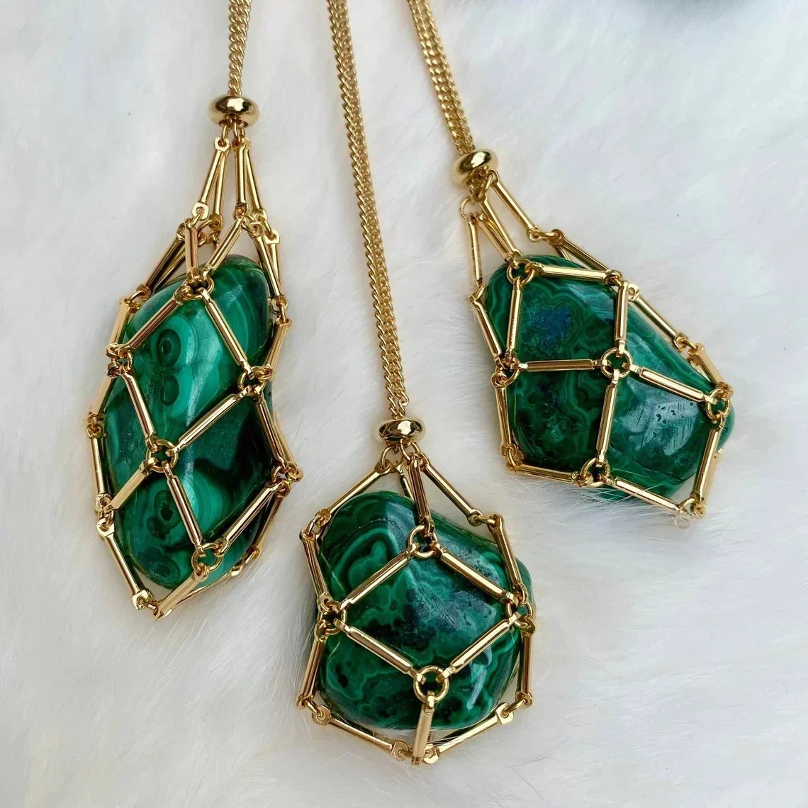 Imsgurus💓Crystal Stone Holder Necklace