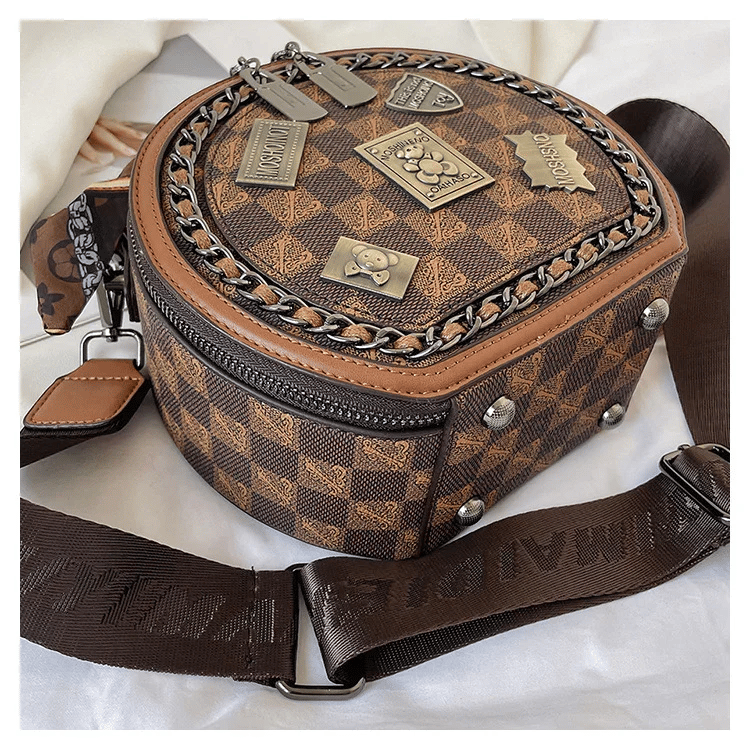 Imsgurus💓vintage bear badge print bags