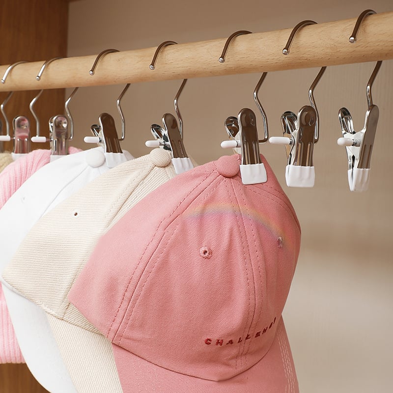 Imsgurus🔥Anti-rust Clip Space-saving Clothespin Hat Pants Storage Hanging Travel Hook