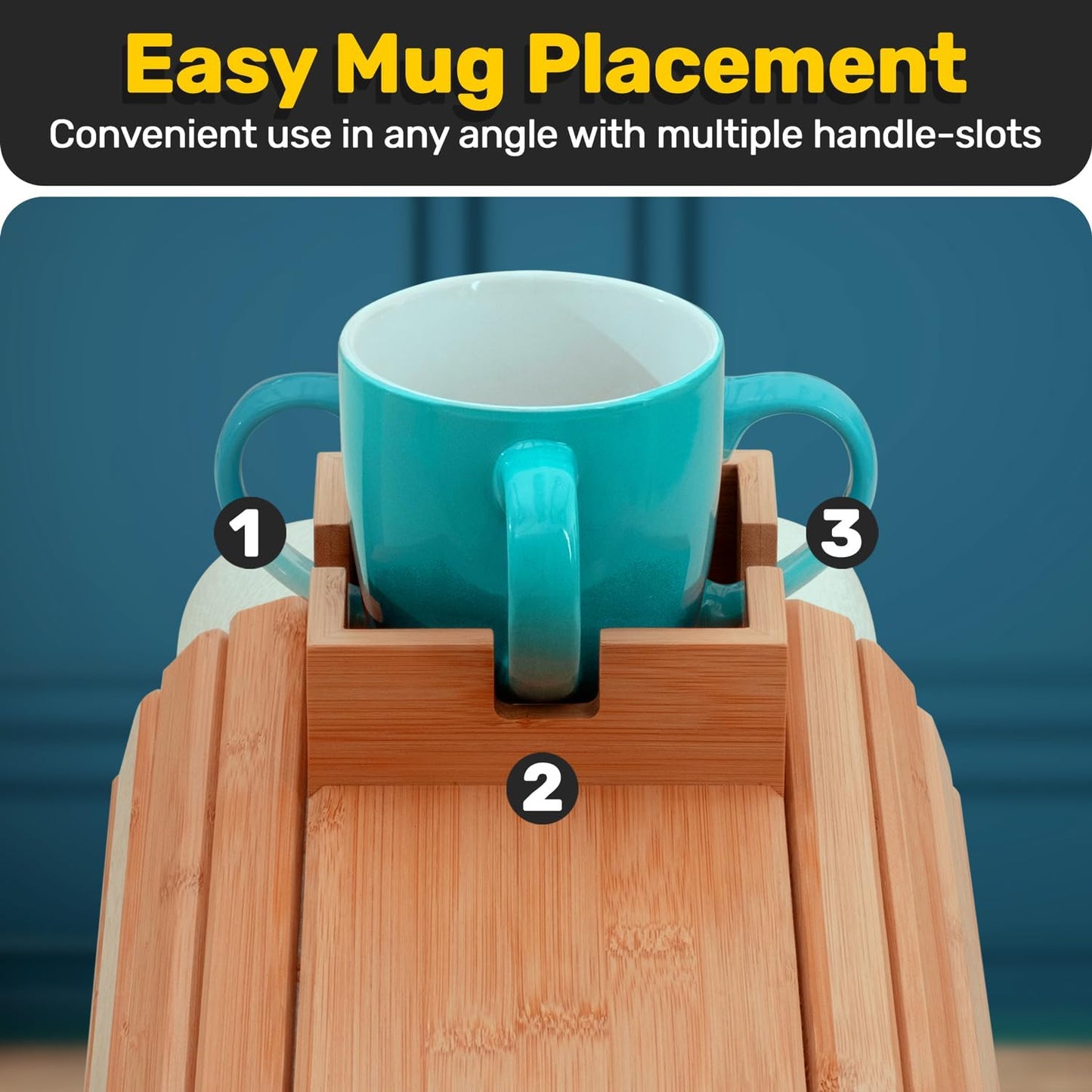 🔥Winter Sale: 49% off for a limited time💥Bamboo Couch Cup Holder – Your Sofa’s Best Friend