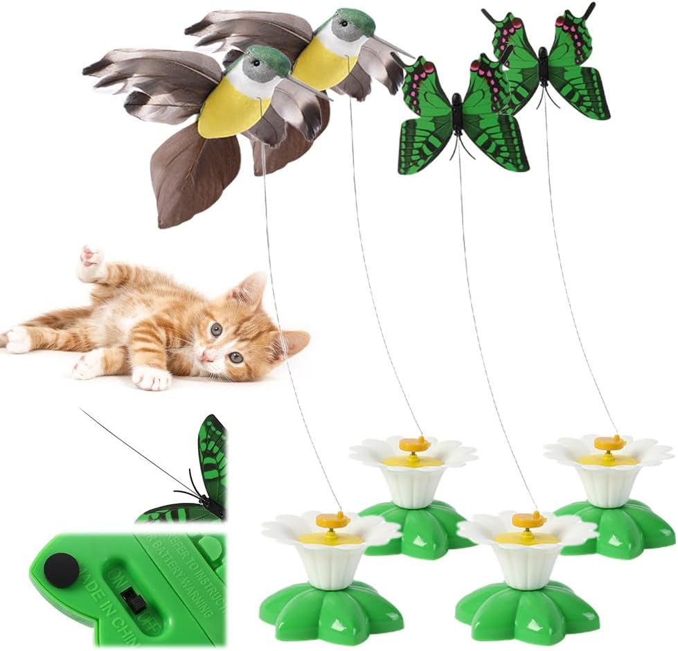 🦅9.99 USD🦅 -360 degree rotating electric flying bird cat toy😽