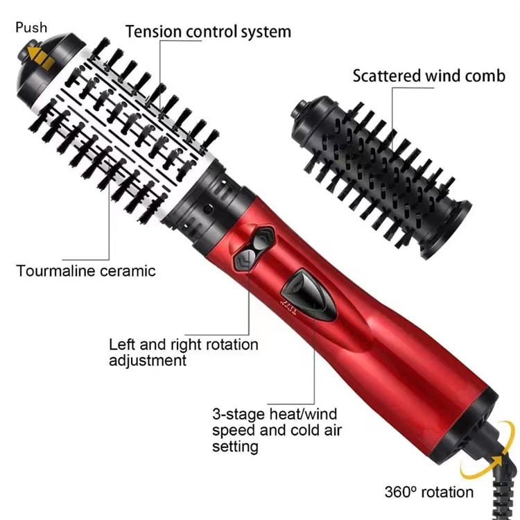 49% off - 3 in 1 hot air styler and rotary hair dryer for drying, curling, straightening