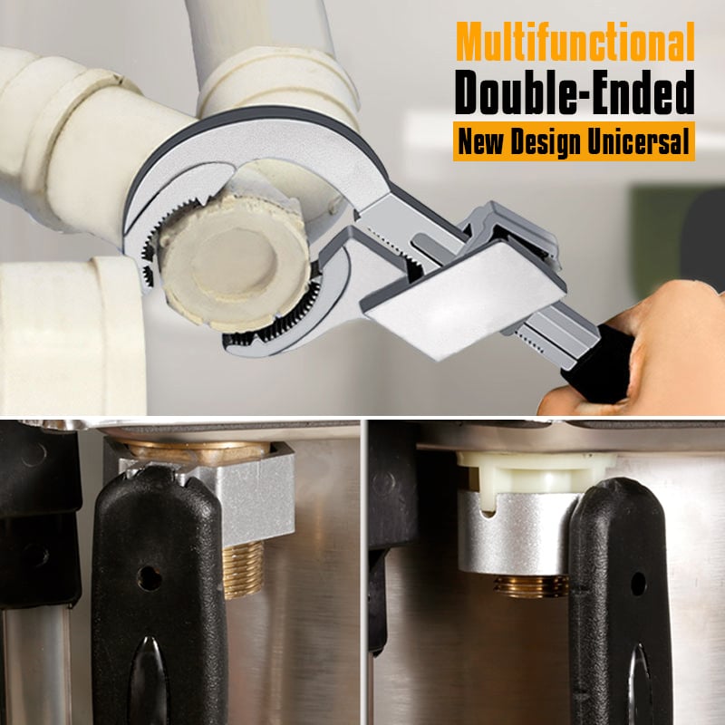 New Multifunctional Adjustable Double-ended Wrench Tool