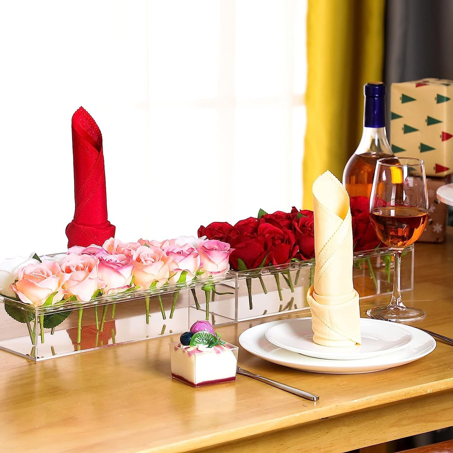 Imsgurus🔥Rectangular Acrylic Flower Box/Flower Vase