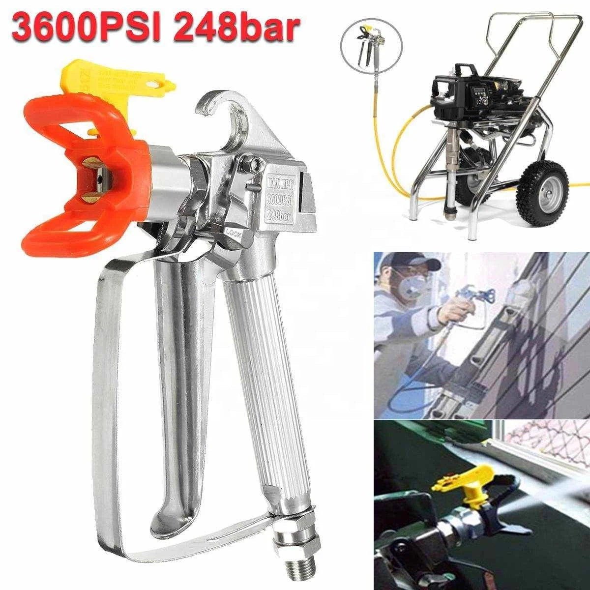 Imsgurus🔥3600PSI Airless Paint Spray Gun Protector Power Tool Sprayer