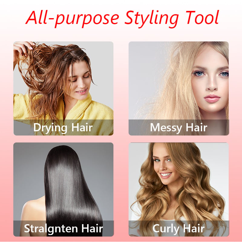49% off - 3 in 1 hot air styler and rotary hair dryer for drying, curling, straightening