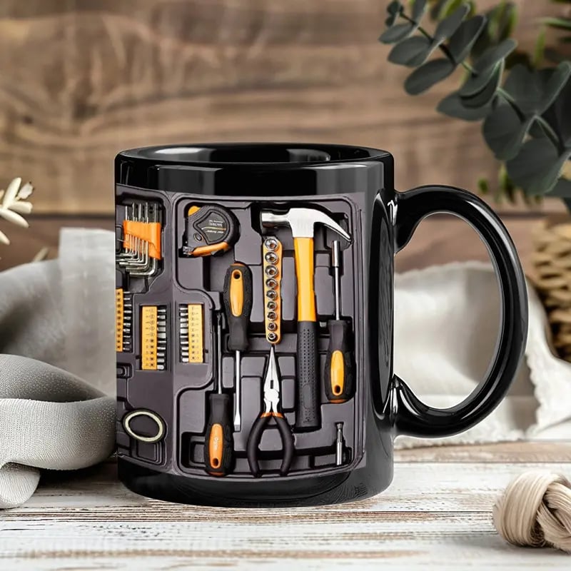 🔨Hot Sale 49% Off🔨Funny Coffee Mug – Toolbox Set for Mechanics