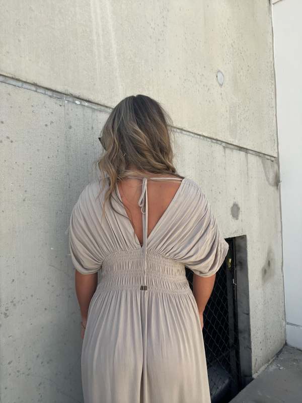 Imsgurus💓Slit V-Neck Effortless Maxi Long Dress